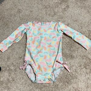 Ruffle butt fruity tutti one piece 2t